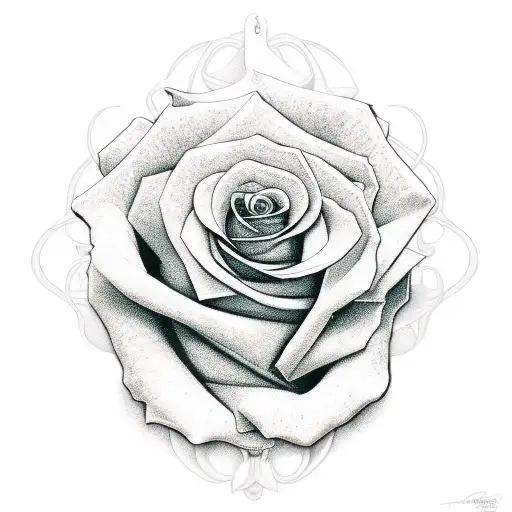 Art Nouveau Rose