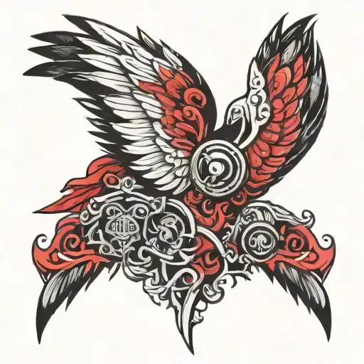 Dark Angel Wings Created By Qr Code