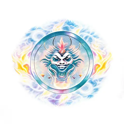 Zodiac Sign Virgo But It's Engulfed In Flames