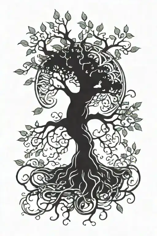 Tree Of Life With Roots