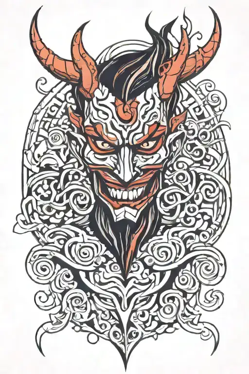 Abstract And Demons Mask