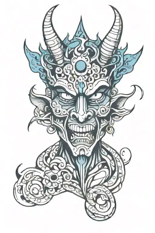 Abstract And Demons Mask