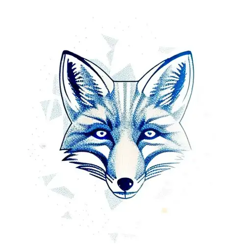 Fox From Cruzeiro Esporte Clube With Southern Cross Stars On Background