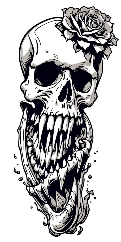 Skull With Grill Teeth