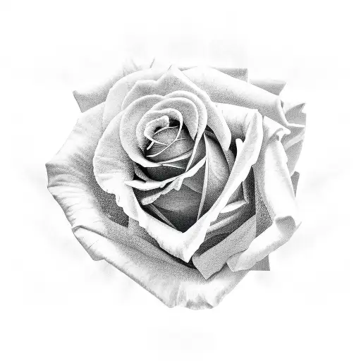 Cross With Rose Wrapped Around It