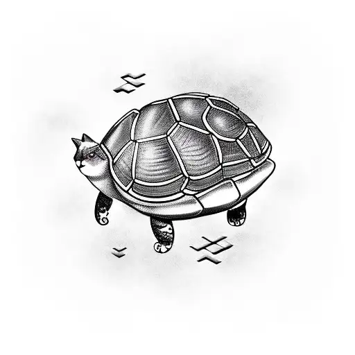 Combination Of A Cat And Turtle
