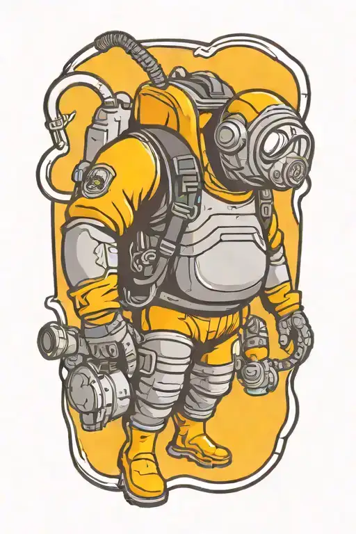 Man Wearing Scuba Gear