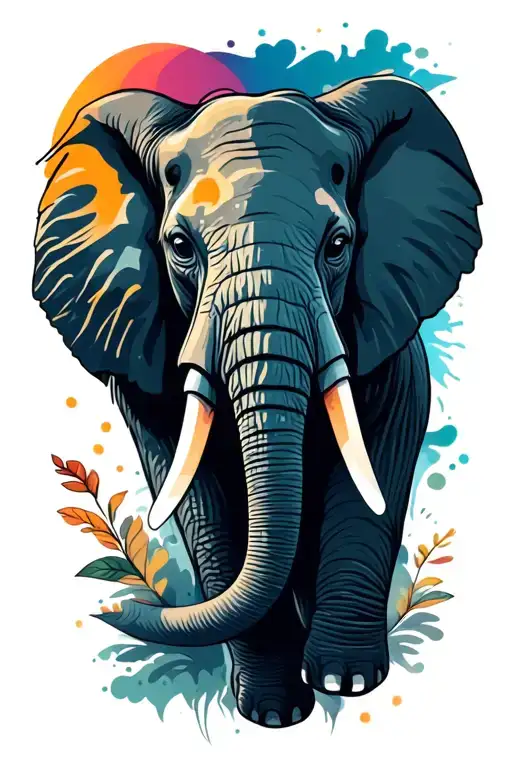 Elephant And Watch Face