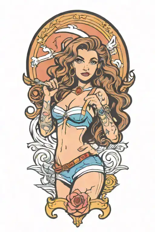 Hermione Granger Pinup Girl Bikini