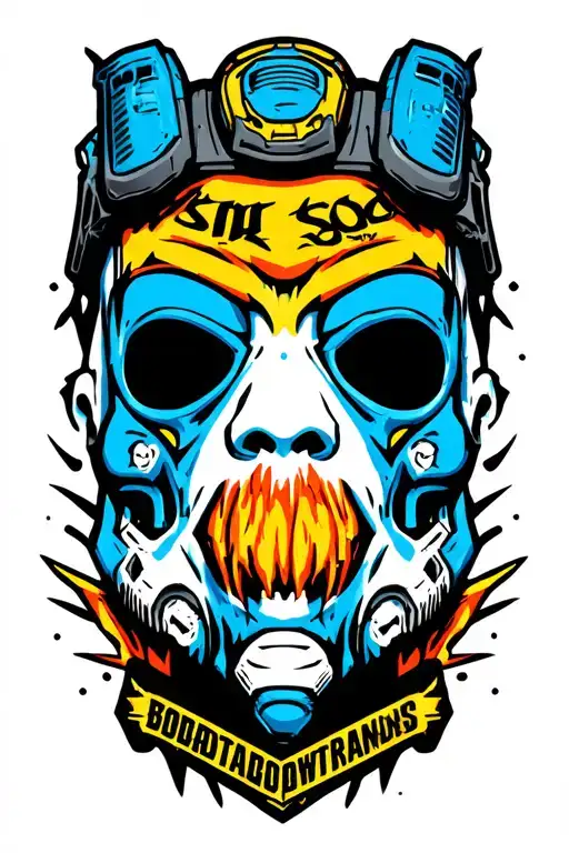 Borderlands Syco Mask Surrounded