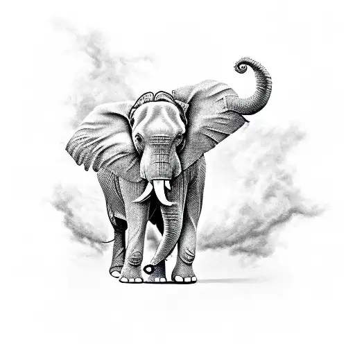 Elephant And Phoenix