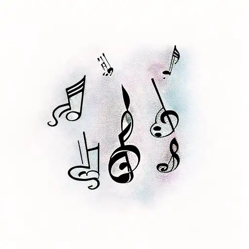 Music Notes Fading Away