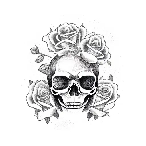 Skull And Roses