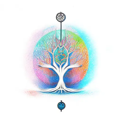 Tree Of Life With Hockey Stick