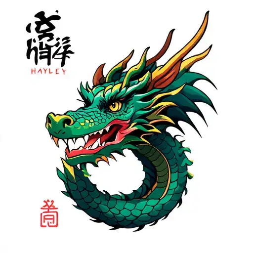 Year Of The Dragon With Hayley Name