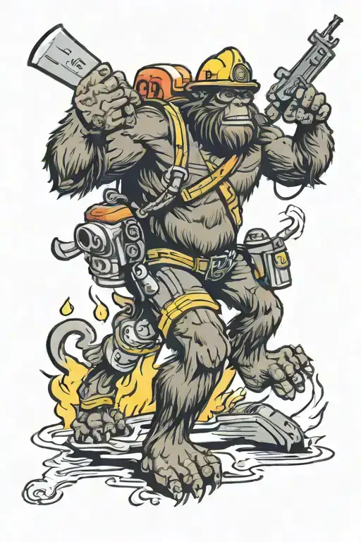 Bigfoot Firefighter