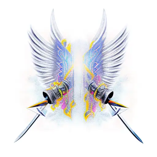 Katana With The Wings Of An Archangel