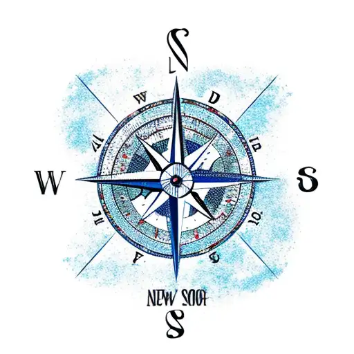 Compass With Son Of A Son Of A Sailor Text Underneath