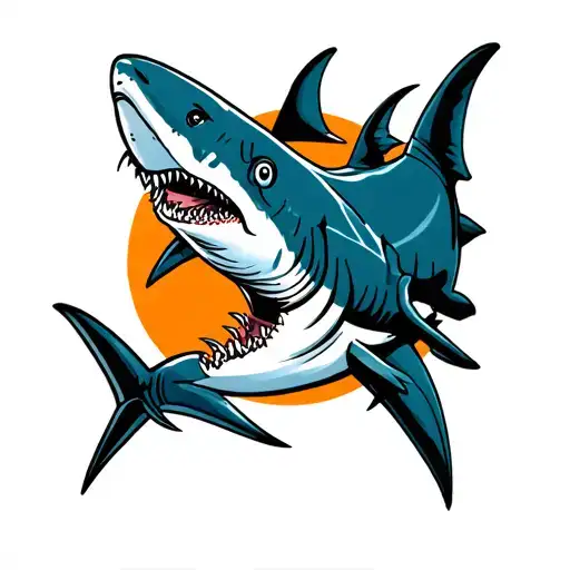 Tribal Of A White Shark