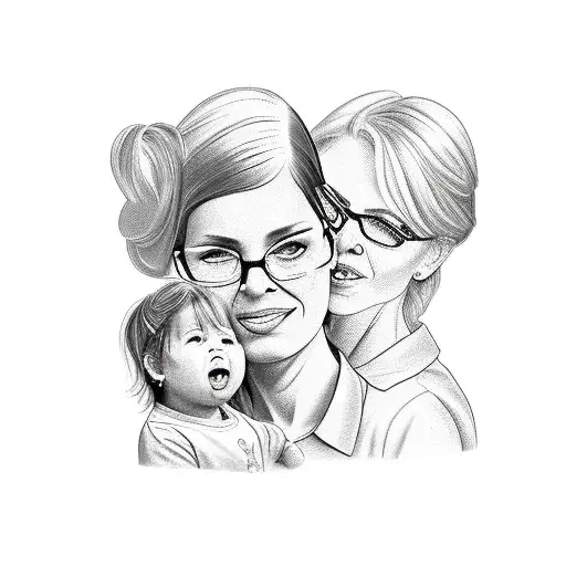 2 Kids And Her Mother And Her Grandmother