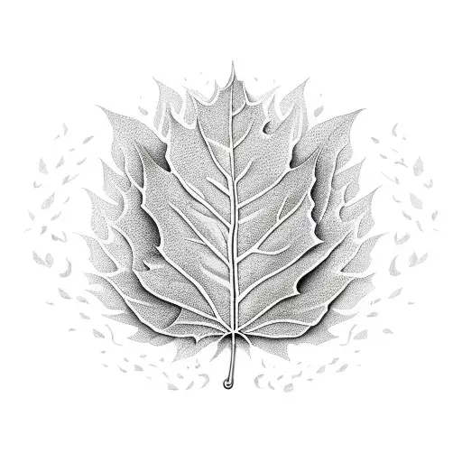 Leaves Transforming Into Dragon