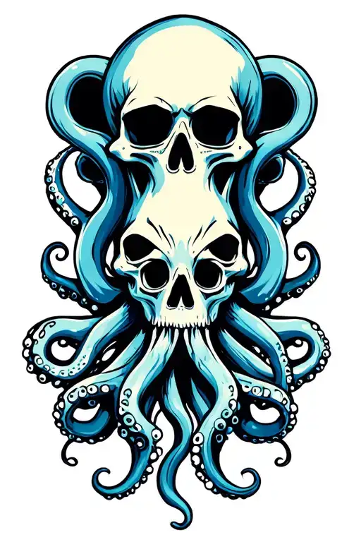 Octopus And Skulls