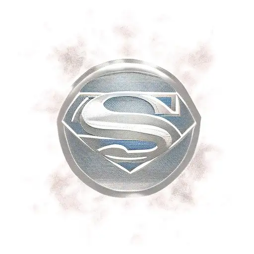 Superman's Silhouette With A Sunset Background