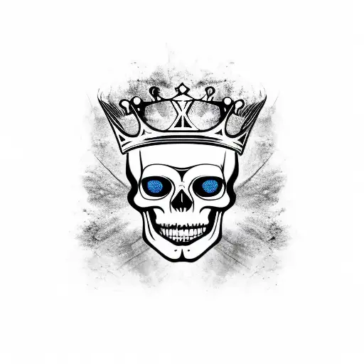 King's Crown Aries Skull