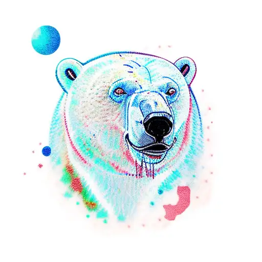 Polar Bear With Blood