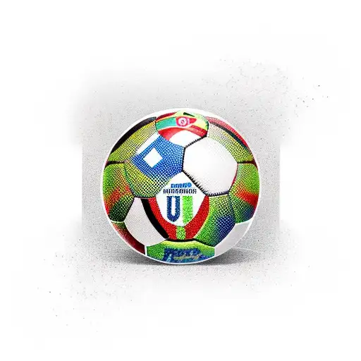 Soccer Ball With A Police Badge