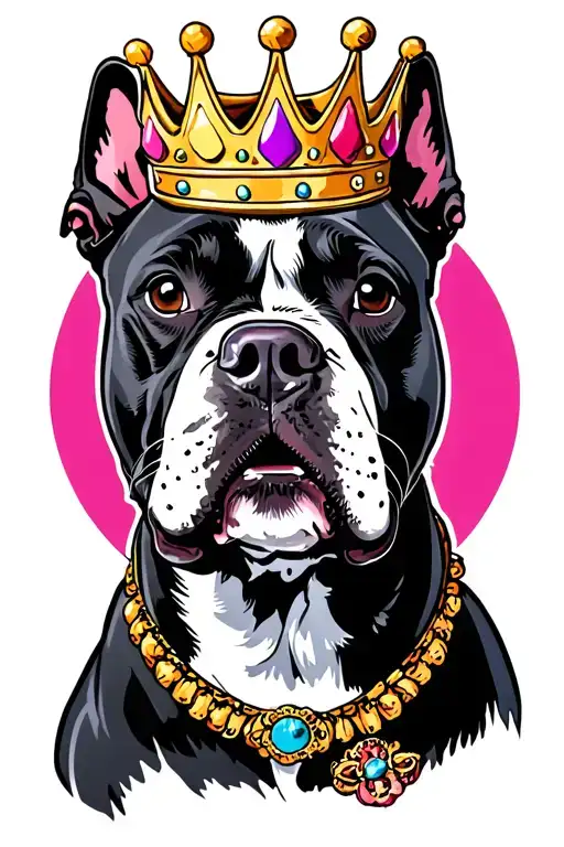 Pitbull Princess Crown