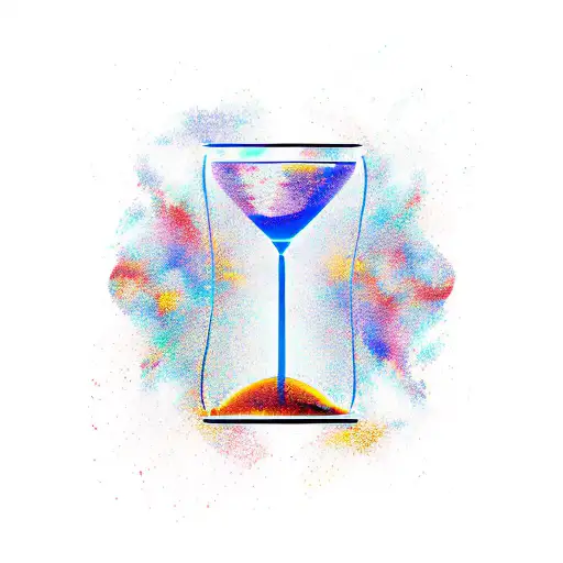 Cracked Hourglass Half Empty