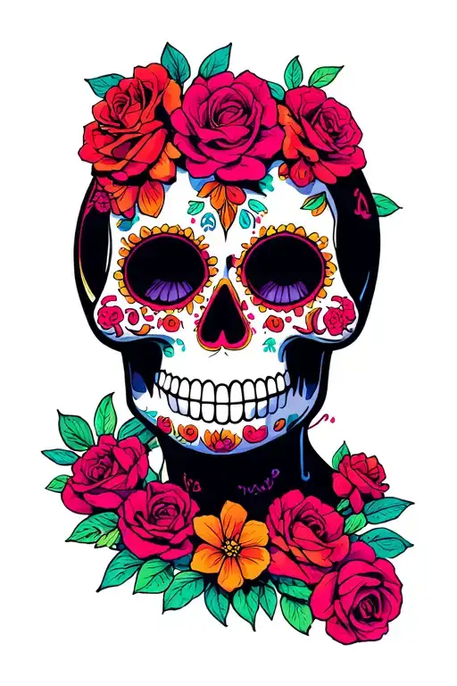 Sugar Skull Wearing