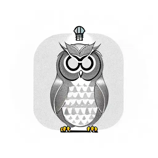 An Owl Carrying A Lamp