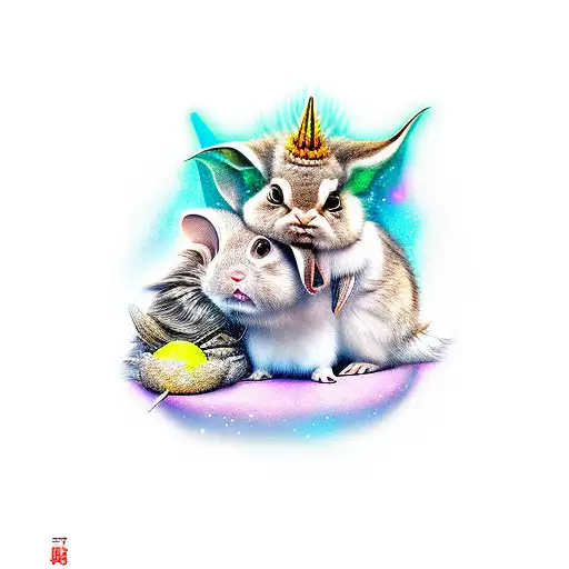 Rabbit Ostrich Hamster Racoon Unicorn Penguin Tofu Tiger Yoda