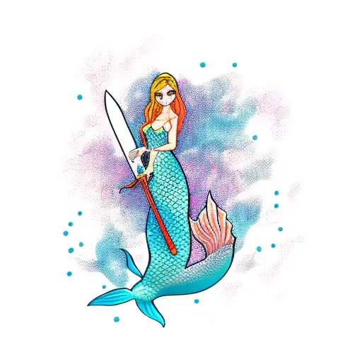 Mermaid With A Sword