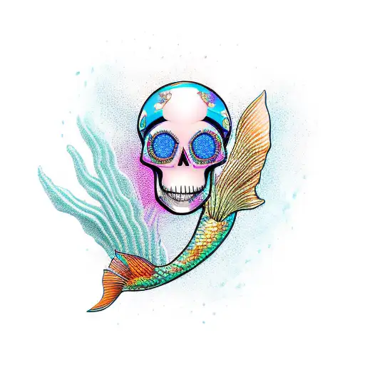 Mermaid Skull