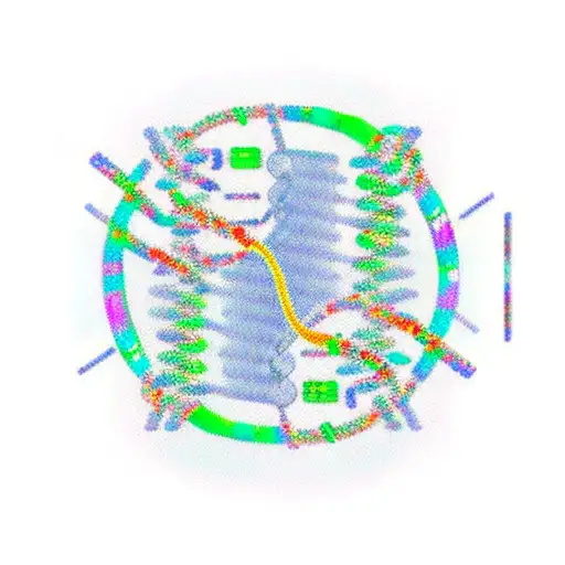 A Dna Strand Intertwining With A Circuit Board