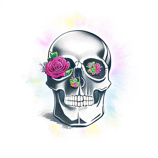 Skull And Roses