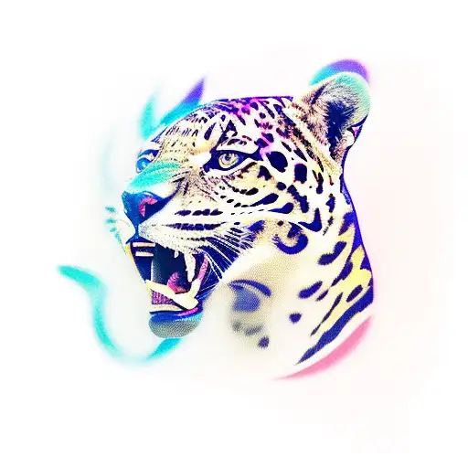 Jaguar Playing An Electric Guitar