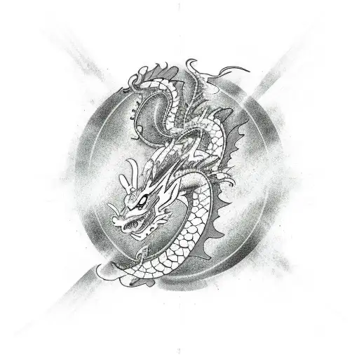 Dragon Tattoo On Chest