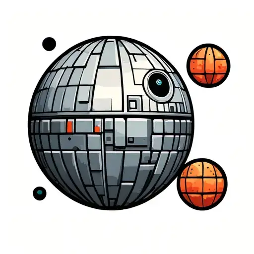 Star Wars Death Star Geometric Design