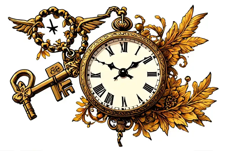 Rosary Clock Key Roman