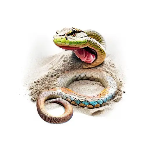 Snake With Sand Wastch