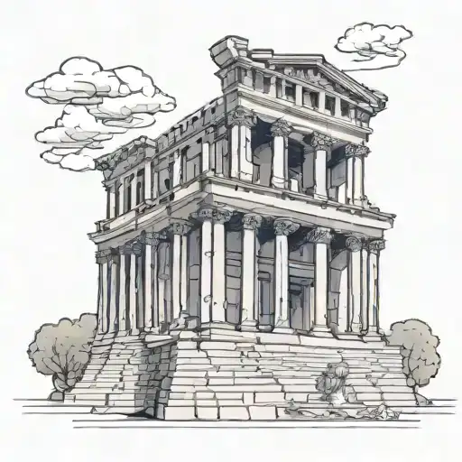 Create A New-school Tattoo Design Inspired By Famous Roman Architecture Or Sculptures