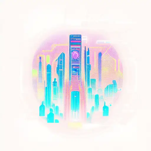 A Futuristic Cyberpunk Cityscape With A Hip Hop Twist