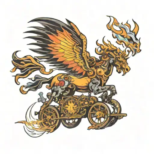 Flying Fire Divine Chariot And Clairvoyance