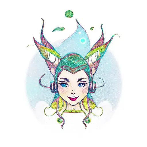 An Enchanting Elf Listening To Music In A Calm Setting