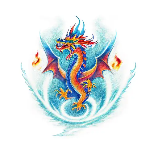 Flames And Dragon
