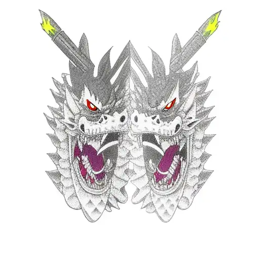 One Piece Kaidou Dragon Form And Momonosuke Dragon Form Arm Sleeve